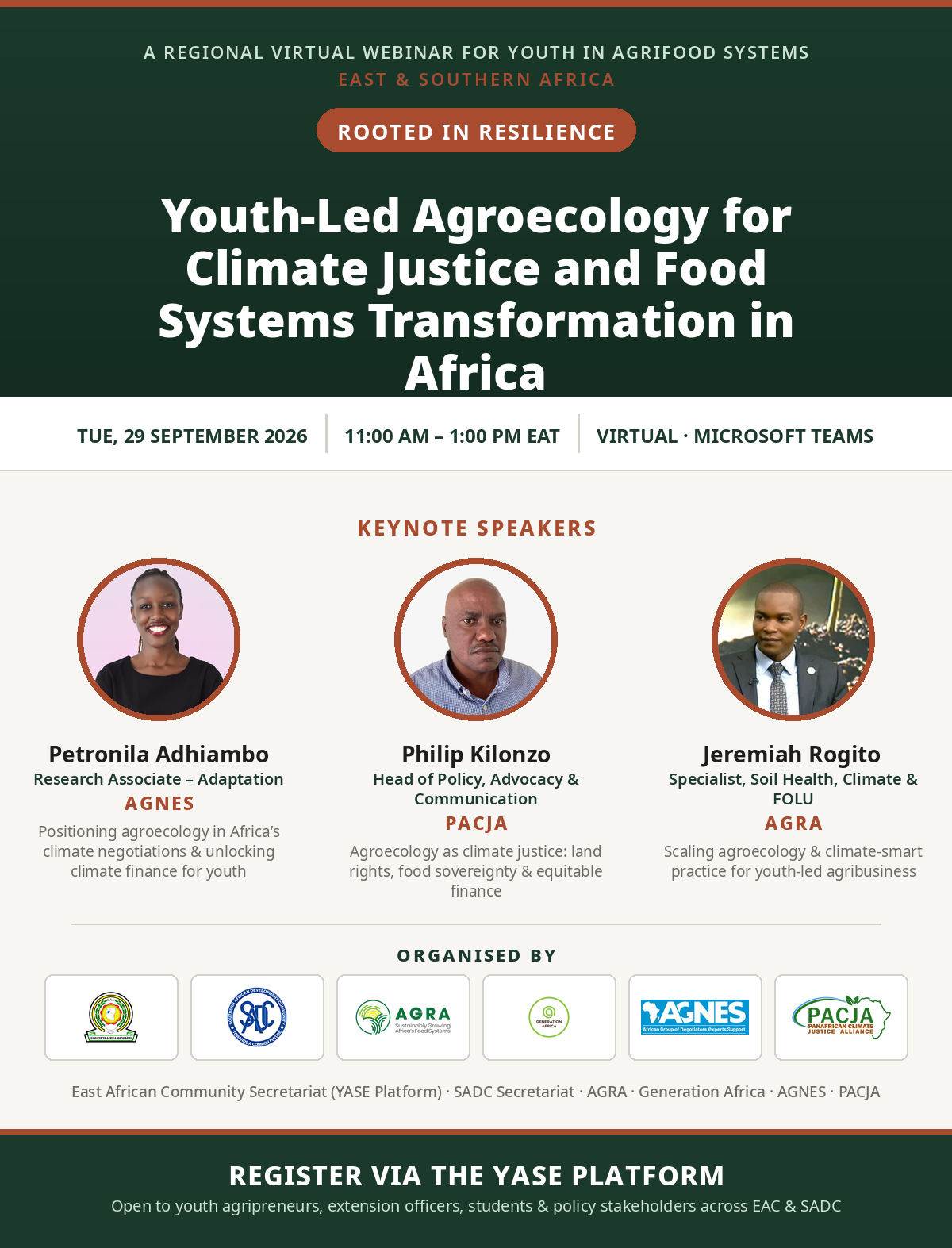 Rooted in Resilience: Youth-Led Agroecology for Climate Justice and Food Systems Transformation in Africa