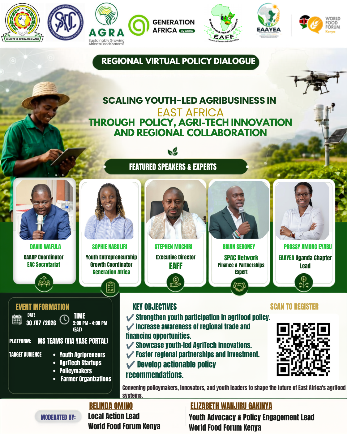 Regional Virtual Policy Dialogue: Scaling Youth-Led Agribusiness in East Africa