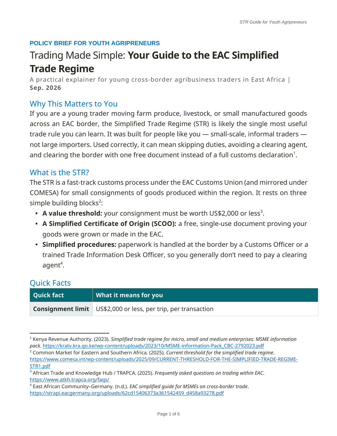 Trading Made Simple: Your Guide to the EAC Simplified Trade Regime