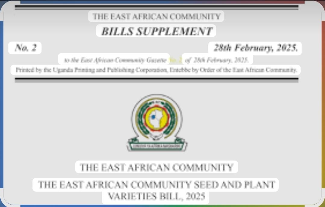 EAC Seed and Plant Varieties Bill, 2025